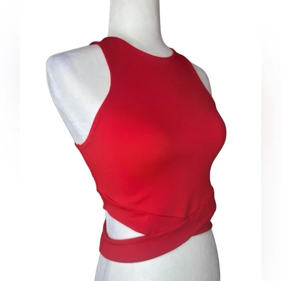 NWOT Express Body contour cut out crop tank size Small - Picture 2 of 7